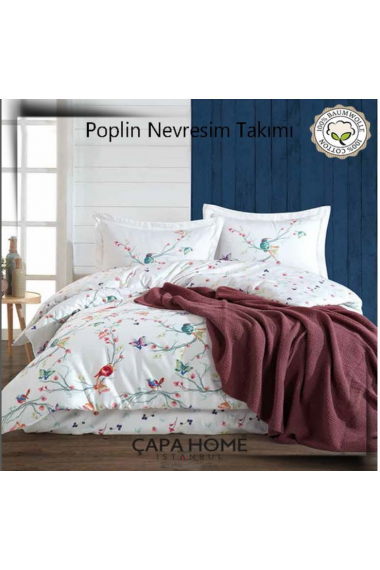 Çapa Home Poplin Nevresim Takımı %100 pamuk